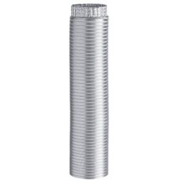 Aluminium flexible extensible pipe corrugated on the inside/outside wall